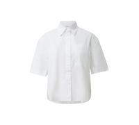 s.Oliver RED LABEL Regular Fit Kurzarmbluse aus reiner Baumwolle in Weiss, Größe 44