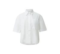 s.Oliver RED LABEL Regular Fit Kurzarmbluse aus reiner Baumwolle in Weiss, Größe 46