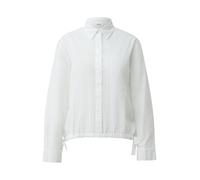 Leichte Hemdbluse aus Baumwollvoile mit Schleifendetail 46 weiß 2176331.0100.46