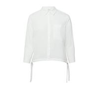 Leichte Hemdbluse aus Baumwollvoile mit Schleifendetail 52 weiß 2181230.0100.52