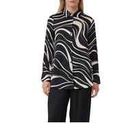 Hemdbluse mit All-over-Print 36 schwarz 2171635.99A3.36