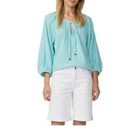 Musselin-Bluse mit Raglanärmeln und Raffung 42 türkis 2165767.60G0.42