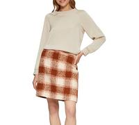 Blusenshirt aus Satin mit Rippbündchen 46 beige 2158758.8058.46