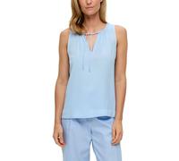 Blusenshirt aus Viskose mit All-over-Print 38 blau