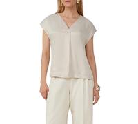 Blusenshirt im Fabricmix mit V-Ausschnitt 34 beige 2164542.8061.34