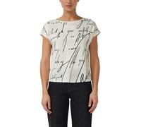 Blusenshirt mit Schriftprint und Strasssteinchen 36 creme 2179809.02D7.36