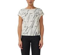 Blusenshirt mit Schriftprint und Strasssteinchen 48 creme 2179809.02D7.48