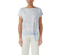 s.Oliver Blusenshirt mit U-Boot-Ausschnitt und Bindedetail