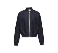 Wattierte Bomberjacke aus Denim 40 blau