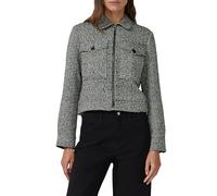 s.Oliver Bouclé-Jacke mit aufgesetzten Taschen Schwarz Größe 36