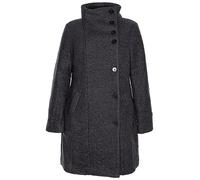 s Oliver Bouclé Mantel Kurzmantel Gehrock Longblazer Wollmantel Damen, Farbe:anthrazit, Damengrößen:44