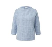 s.Oliver Bouclé-Sweatshirt im Boxy-Fit mit kleinem Stehkragen