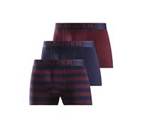 s.Oliver Boxershorts 3X für Herren in Bordeaux/Navy