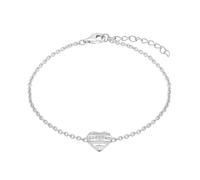 s.Oliver Armband - Herz aus Silber mit funkelnden Zirkonia-Steinen
