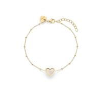 s.Oliver Bracelet - Elegantes Armband aus poliertem Edelstahl - gold - Gliederkette verstellbar bis 21 cm - wasserfest & hautfreundlich
