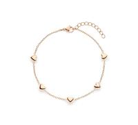 s.Oliver Bracelet - Elegantes Armband aus poliertem Edelstahl - roségold - Rolokette verstellbar bis 21 cm - wasserfest & hautfreundlich