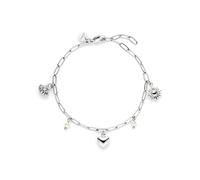 s.Oliver Bracelet - Elegantes Armband aus poliertem Edelstahl - silber - Gliederkette verstellbar bis 21 cm - wasserfest & hautfreundlich