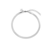 s.Oliver Armband Sleek (SOJ-0238-B-21) - poliertes Edelstahl, silber, verstellbar bis 21 cm - Damen