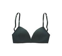 Bralette-BH S.OLIVER "Fabienne", Damen, Gr. 75, Cup B, grün (tannengrün), Spitze, Obermaterial: 46% Polyamid, 43% Polyester, 11% Elasthan, BHs, ohne Bügel aus graphischer Spitze, Dessous (99386669-75)