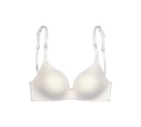 Bralette S.OLIVER "Camille", Damen, Gr. 90, Cup B, beige (cream), Microtouch, Spitze, Obermaterial: 69% Polyamid, 19% Polyester, 12% Elasthan, modisch, BHs, ohne Bügel mit verzierten Trägern (27194634