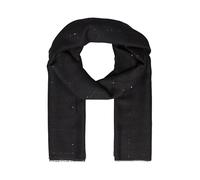 Breiter Schal mit umlaufenden Fransen und Pailletten-Details ONESIZE schwarz 2173357.9999.ONESIZE