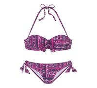 s.Oliver Damen STC-256 Bikini-Set, Ethnodruck Magenta, 42/B