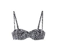 Bandeau-Bikini-Top mit abstraktem Muster Mix & Match 40C weiß|schwarz 6010588.160.40C