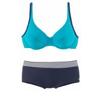 Bügel-Bikini S.OLIVER Gr. 48, Cup F, bunt (marine, türkis) Damen Bikini-Sets (340145-48) marine, türkis