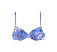 S.OLIVER Bügel-Bikini-Top Damen blau-bedruckt Gr.44 Cup D