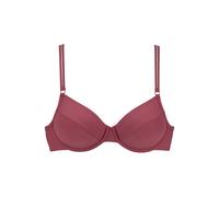 Bügel-Bikini-Top S.OLIVER "Rome", Damen, Gr. 38, Cup E, rot (rostrot), Polyamid, Microfaser, unifarben, Bikini-Oberteile, in verschiedenen Unifarben (86733105-38) rostrot