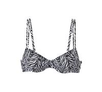 Bügel-Bikini-Top mit abstraktem Muster Mix & Match 38E weiß|schwarz 6010620.160.38E