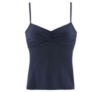 s.Oliver Beachwear Bügel-Tankini-Top Spain, mit Wickeloptik 36, Cup B blau Damen Black White Trends Damenbademode 36, Cup B marine