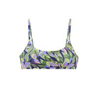 S.OLIVER Bustier-Bikini-Top Damen grün-blau bedruckt Gr.42 Cup A/B