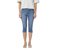 s.Oliver Capri-Jeans Betsy – Regular Fit, Mid Rise, Slim Leg – Blau Größe 38