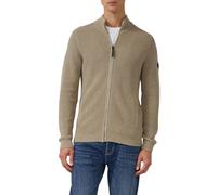 s.Oliver Struktur-Strickjacke mit Eingrifftaschen und Reißverschluss – S Beige