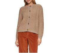 Strickjacke aus Teddy-Bouclé 46 braun