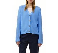 Strickjacke in Ripp-Optik mit Knopfleiste 42 blau 2174067.5141.42