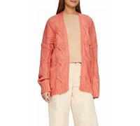 Strickjacke mit Zopfmuster im Relaxed Fit 42 Orange 2154181.2070.42