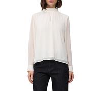 Chiffon-Bluse mit Futter und Falten-Detail am Kragen 36 creme 2171023.0200.36