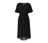 s.Oliver BLACK LABEL Chiffon-Kleid mit elastischem Bund schwarz 36