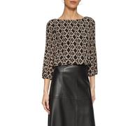 Chiffonbluse mit 3/4-Arm 40 schwarz 2151122.99A6.40