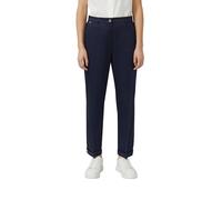 Anzughose S.OLIVER BLACK LABEL, Damen, Gr. 46, N-Gr, navy, Web, Obermaterial: 97% Baumwolle, 3% Elasthan, unifarben, slim fit knöchelfrei, Hosen Anzughose, mit Taschen (61579160-46) navy