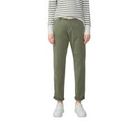 s.Oliver Chinohose Garment Dye mit geflochtenem Gürtel Damen Grün Größe 34