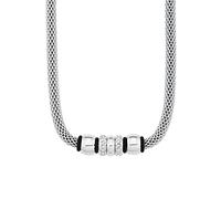 s.Oliver Damen Halskette 9240128 Edelstahl mit Swarovski®