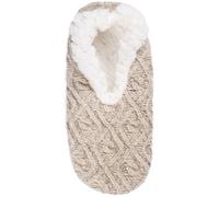 s.Oliver RED LABEL Hausschuhe mit Woll-Anteil und wärmenden Teddyfell-Futter in Beige, Größe 39/40