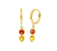 s.Oliver - Creolen für Damen, 925 Sterling Silber, Zirkonia synth. Ohrringe