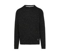 Crew-Neck-Pullover mit Farbeffekt L schwarz