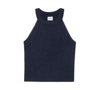 s.Oliver Mädchen Crop Top 2177994/5952 mit Rippstruktur blau 134/140