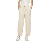 s.Oliver Cropped-Hose aus Twill mit Barrel Leg und Elastikbund in High Rise