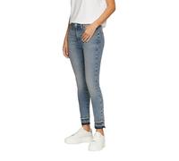 Cropped Jeans Izabell / Skinny Fit / Mid Rise / Skinny Leg / mit offenem Saum 46 blau 2150316.52Z9.46